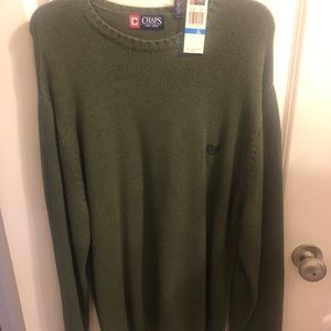 Chaps sweater medium weight. Green color.